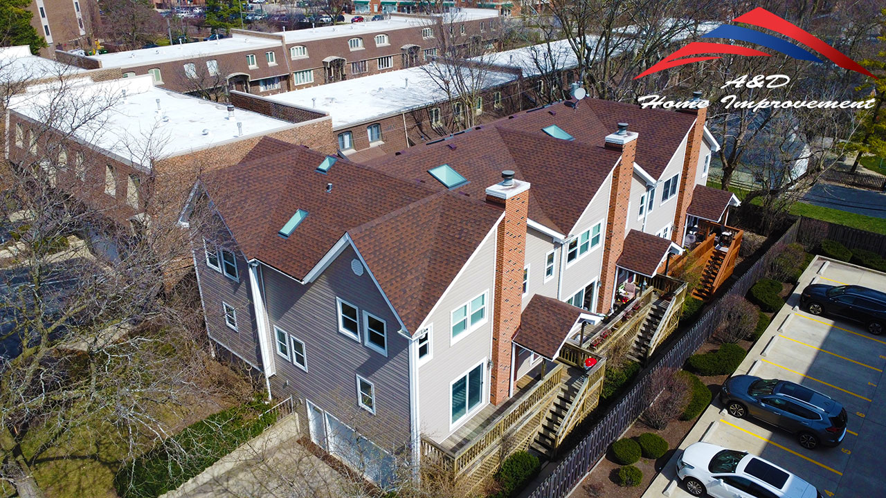 New Townhouse Roof in Glenview IL
